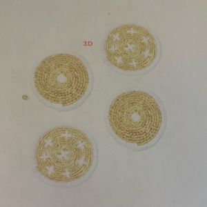 Bloomingville Woven Seagrass Coasters